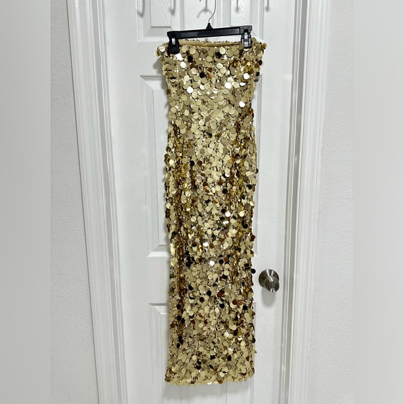 Runaway The Label Gabourne Dress in Gold - Picture 9 of 10